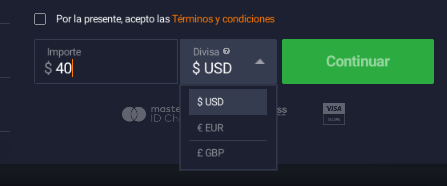 IQ Option Base Currencies